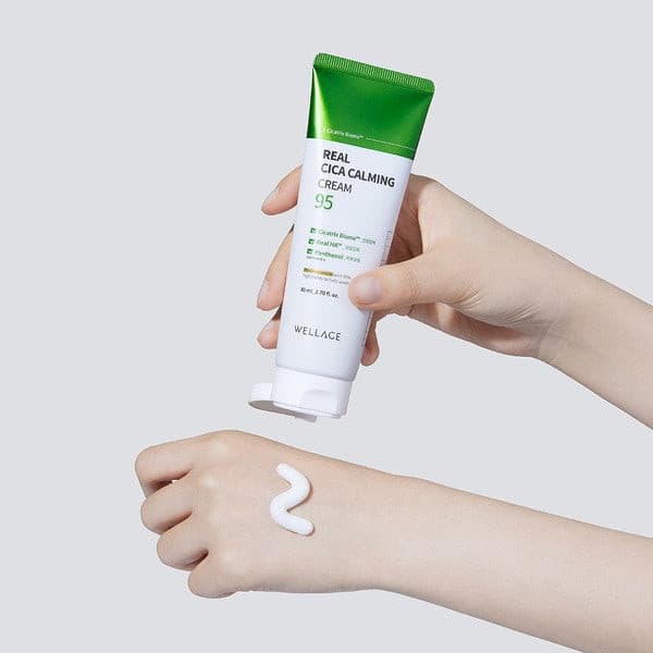 WELLAGE Real Cica Calming 95 Cream 80ml.