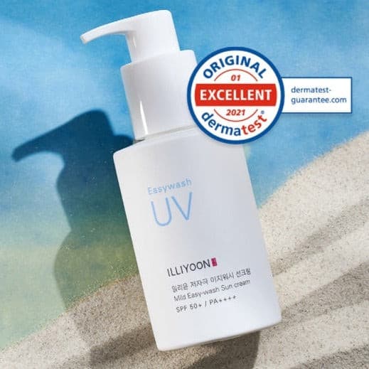 ILLIYOON Mild Easy Wash Sun Cream SPF50+ PA+++ 150ml Korean skincare Kbeauty Cosmetics