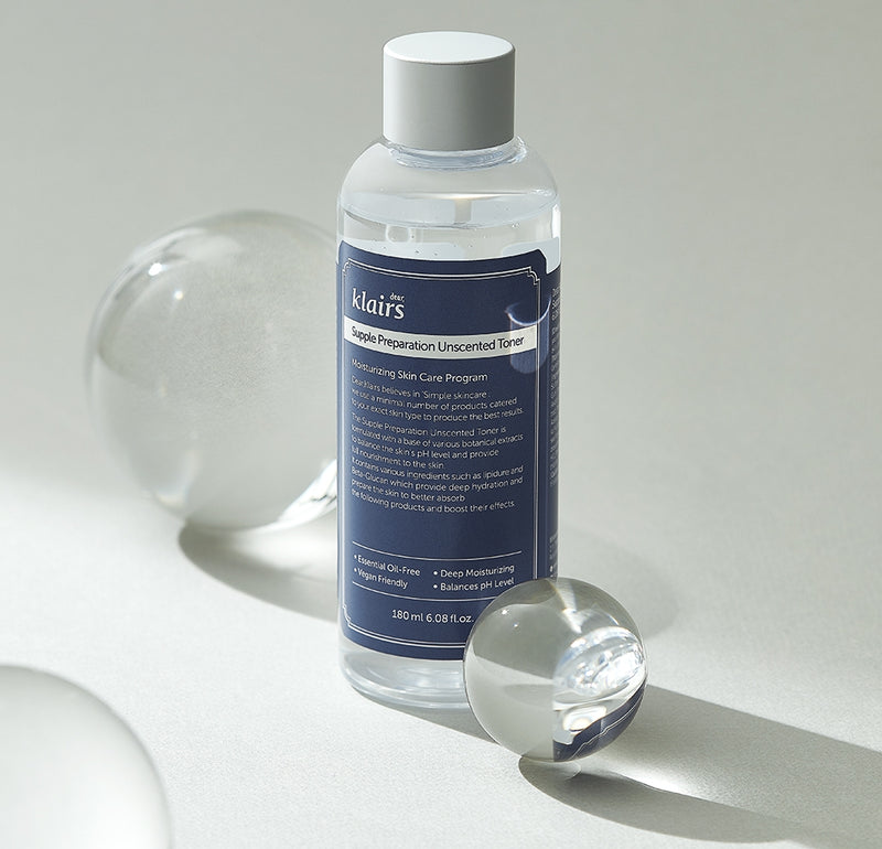 Klairs Supple Preparation Unscented Toner 180ml Korean skincare Kbeauty Cosmetics