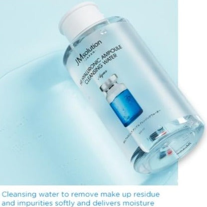 JM SOLUTION H9 Hyaluronic Ampoule Cleansing Water Aqua 500ml Korean skincare Kbeauty Cosmetics