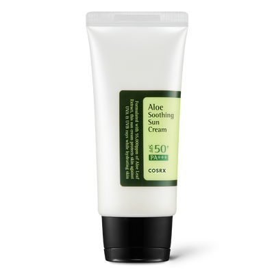 COSRX, COSRX אלוורה מרגיעה קרם שמש 50ml, אלוורה, מרגיע, קרם שמש, מעניק לחות לעור