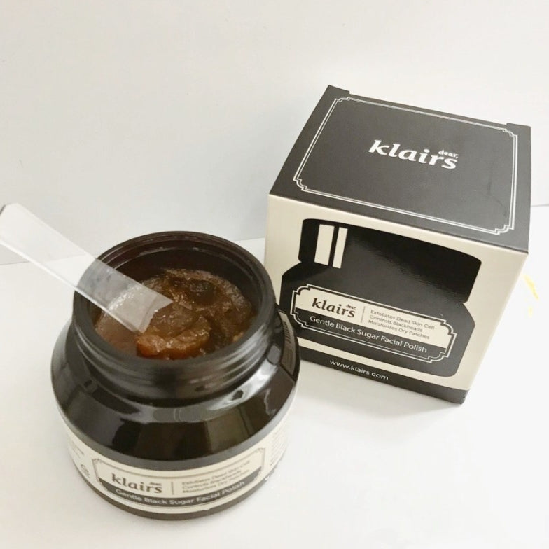KLAIRS Gentle Black Sugar Facial Polish 110g Korean skincare Kbeauty Cosmetics