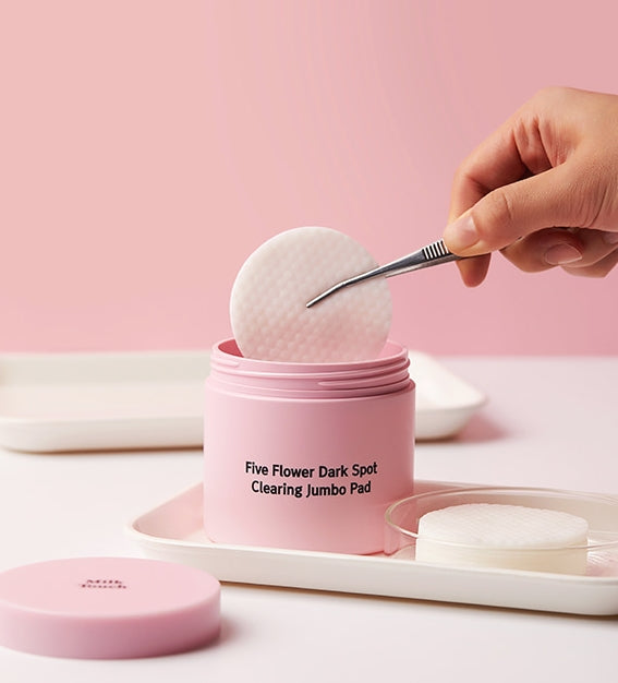 MILK TOUCH Five Flower Dark Spot Clearing Jumbo Pad 60ea 130ml Korean skincare Kbeauty Cosmetic