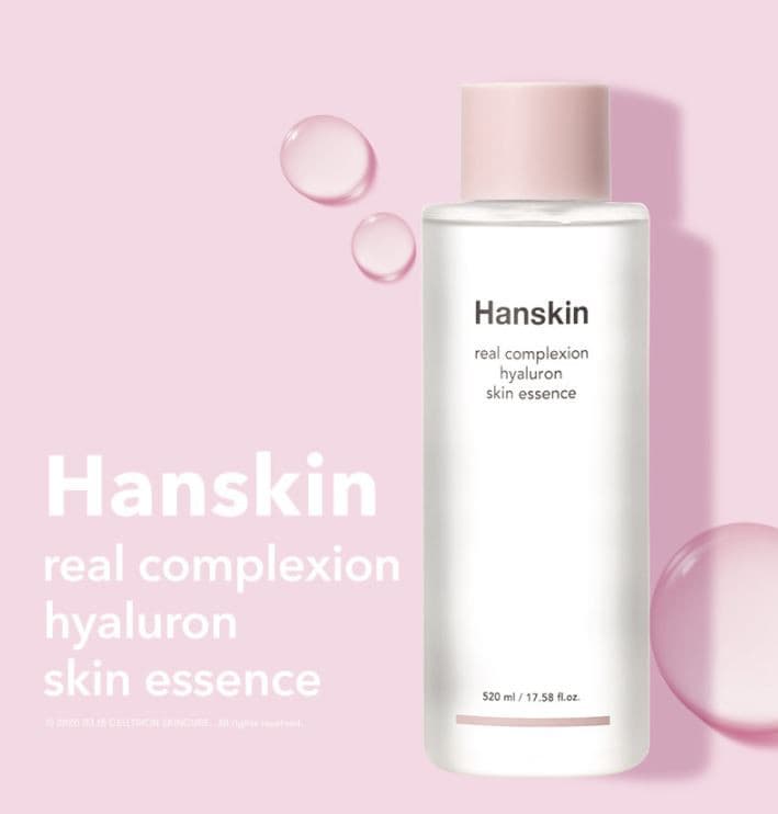HANSKIN Real Complexion Hyaluron Skin Essence 520ml Special Set.