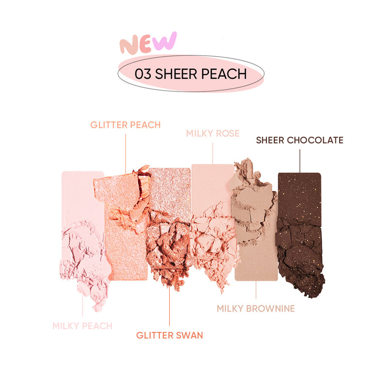 AMUSE Eye Vegan Sheer Palette 1.6g*6ea.