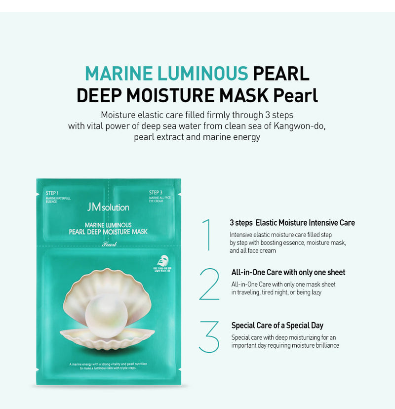 JM SOLUTION Marine Luminous Pearl Deep moisture Mask 10ea.