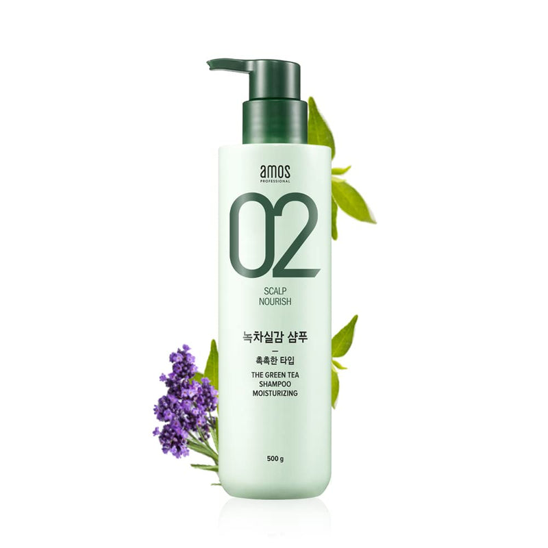 AMOS The Green Tea Shampoo Moist 500g.