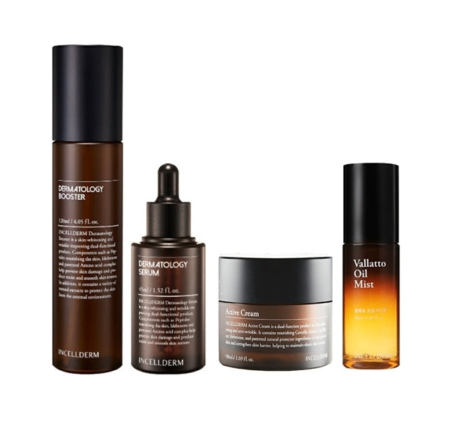 Incellderm 4 Set Cream Essence Booster Mist Korean skincare Kbeauty Cosmetics