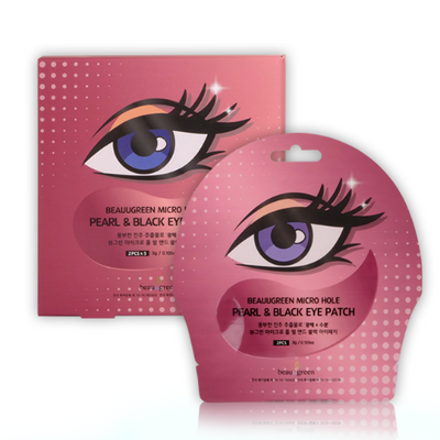 BEAUUGREEN Micro Hole Pearl & Black Eye Patch 1ea Korean skincare Kbeauty Cosmetic