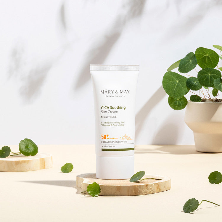 MARY&MAY CICA Soothing Sun Cream SPF50+ PA++++ 50ml.