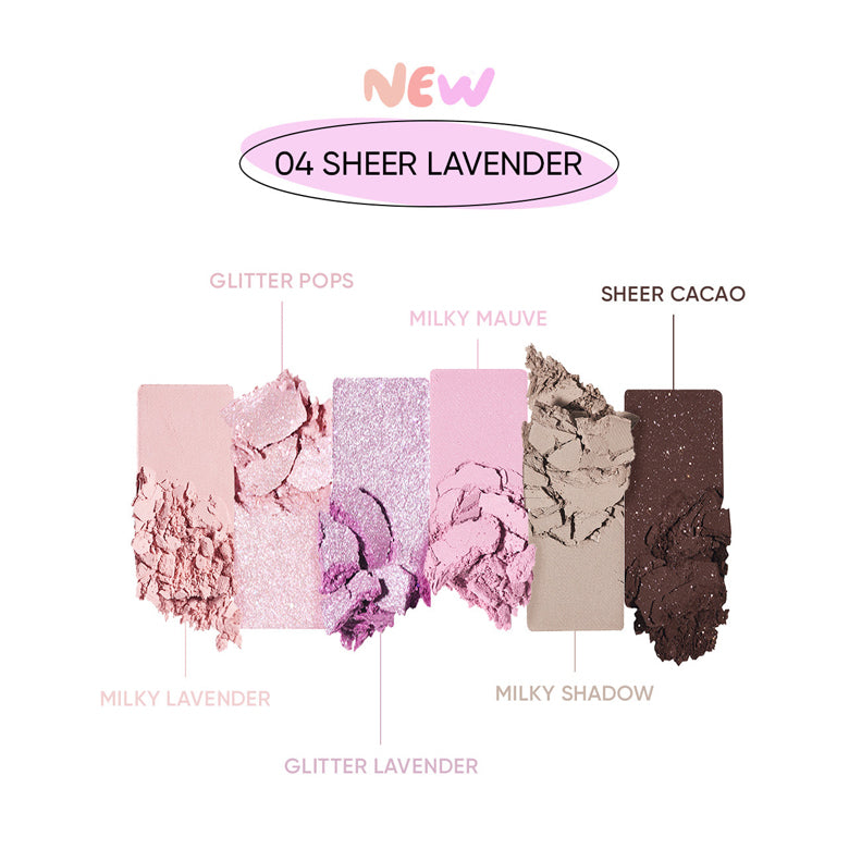 AMUSE Eye Vegan Sheer Palette 1.6g*6ea.