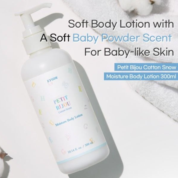 ETUDE HOUSE Petit Bijou Cotton Snow Moisture Body Lotion 300ml.