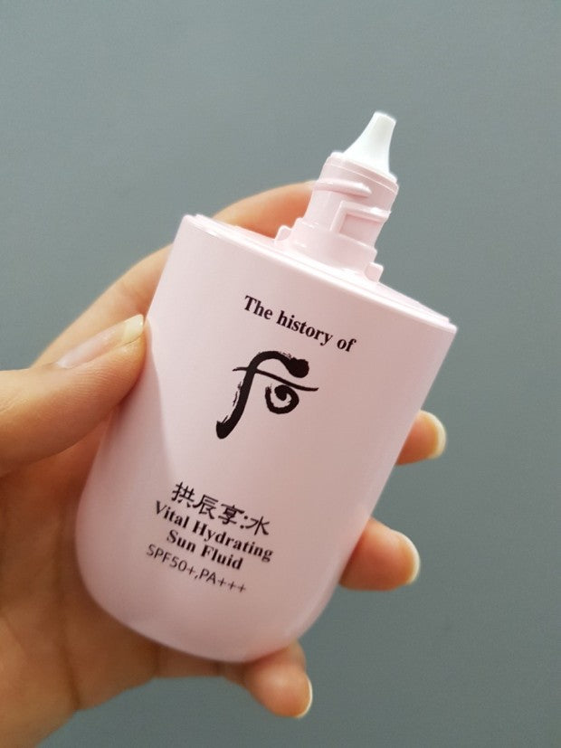 ההיסטוריה של WHOO Vital לחות נוזל שמש SPF50+ PA+++ 60ml
