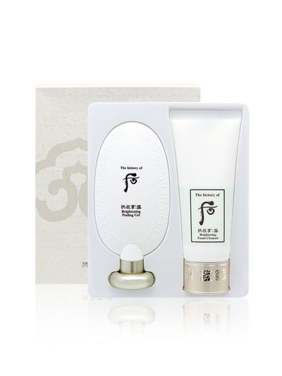 THE HISTORY OF WHOO Gongjinhyang Seol Brightening Peeling Gel Set.