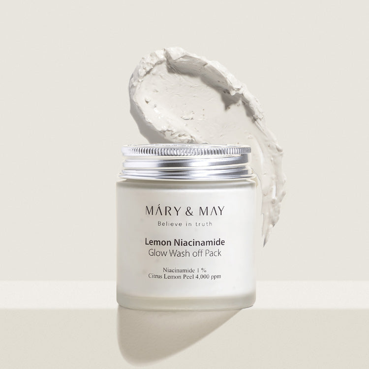 MARY&MAY Lemon Niacinamide Glow Wash Off Mask Pack 125g.