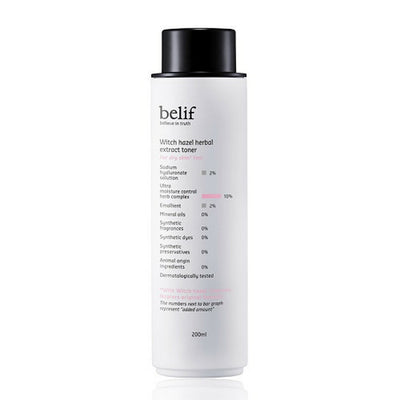 Belif, בליף מכשפה לוז תמצית צמחית טונר 200ml, צמחי מרפא, טונר, שמנוני