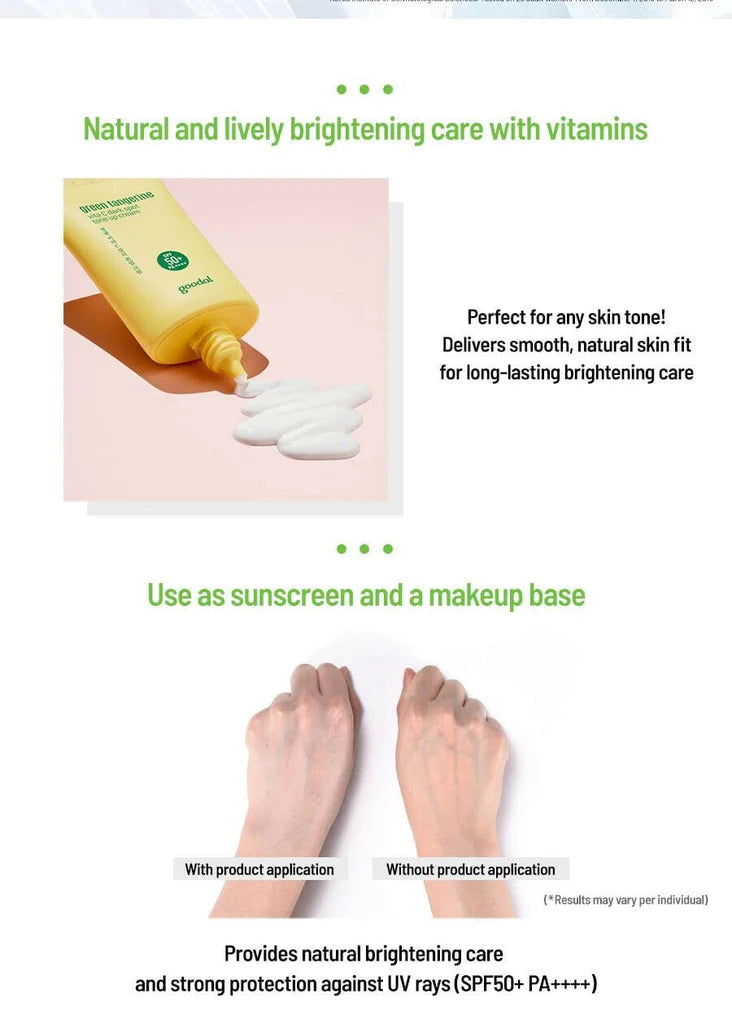 GOODAL Green Tangerine Vita C Dark Spot Tone Up Sun Cream 50ml.