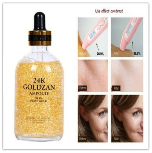 Masion De Nature 24K Goldzan Ampoule 99.9% Pure Gold 100ml Korean skincare Kbeauty Cosmetics