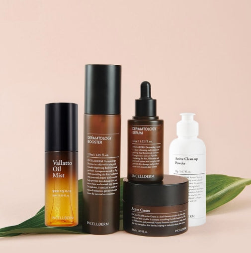 Incellderm 5 Set Cream Booster Serum Mist Cleanser Korean skincare Kbeauty Cosmetics