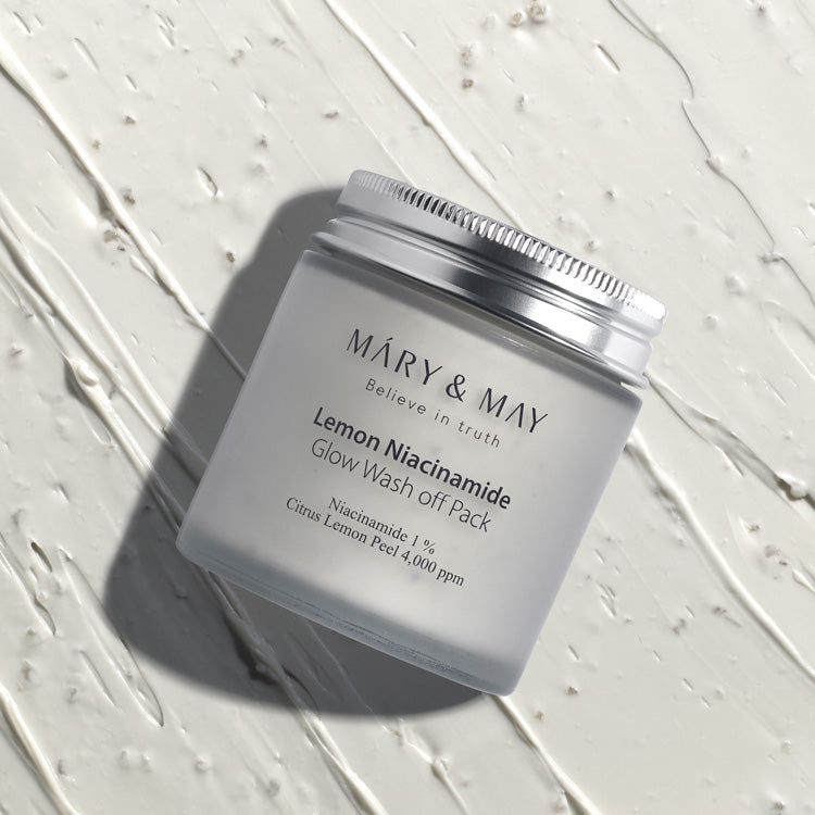 MARY&MAY Lemon Niacinamide Glow Wash Off Mask Pack 125g.