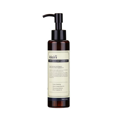 KLAIRS שמן ניקוי שחור עדין עמוק 150ml קוריאני טיפוח עור Kbeauty קוסמטיקה