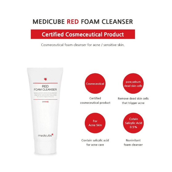 MEDICUBE Red Foam Cleanser 120ml.