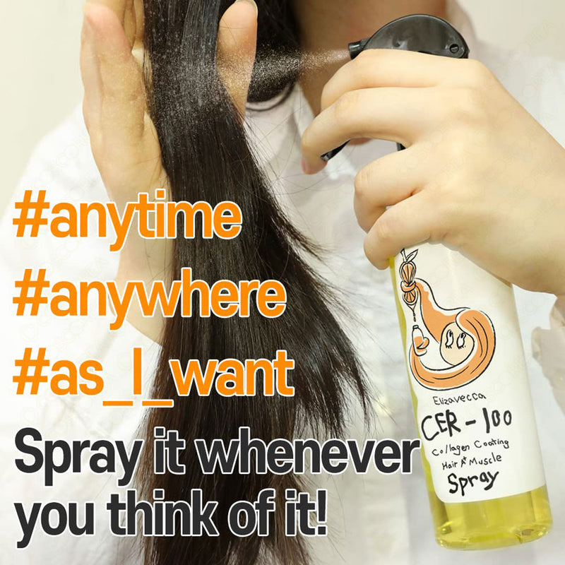 Elizavecca CER 100 Collagen Coating Hair A+ Muscle Spray 250ml.