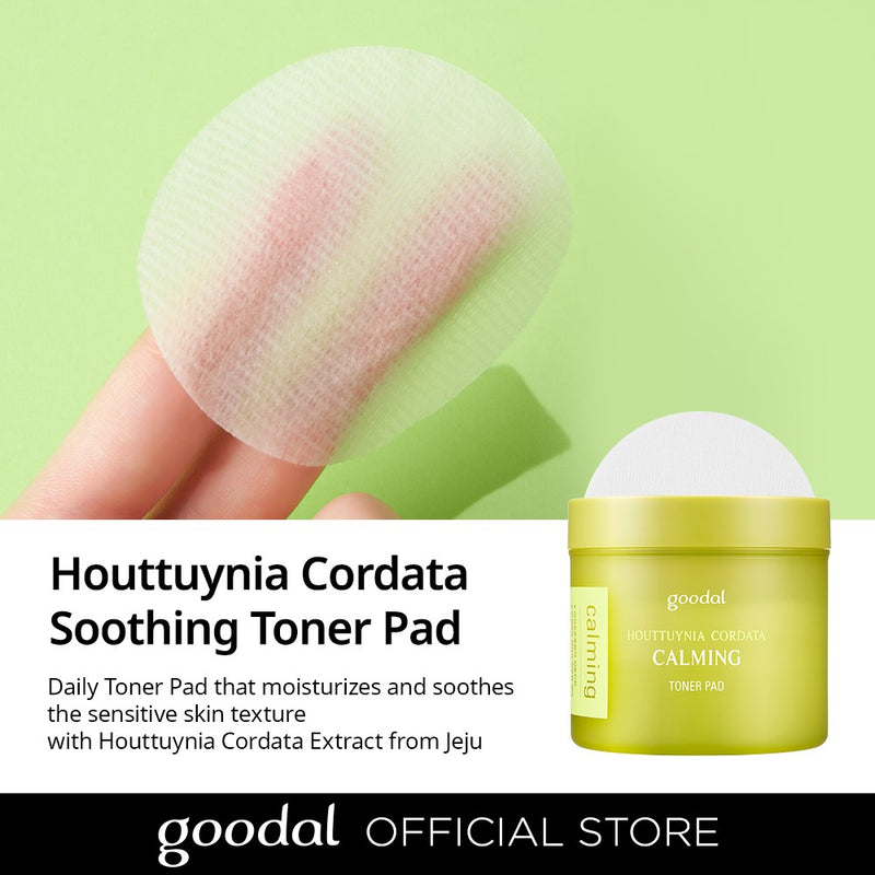 GOODAL Houttuynia Cordata Calming Toner Pad (70 Sheets).