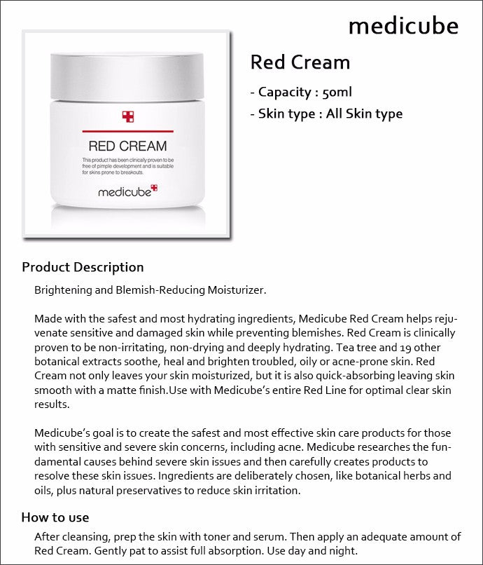 MEDICUBE Red Cream Plus 100ml.
