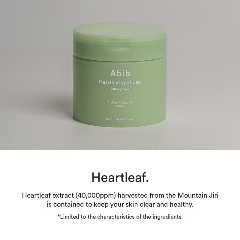 ABIB Heartleaf Spot Pad Calming Touch 120ml 75pads.