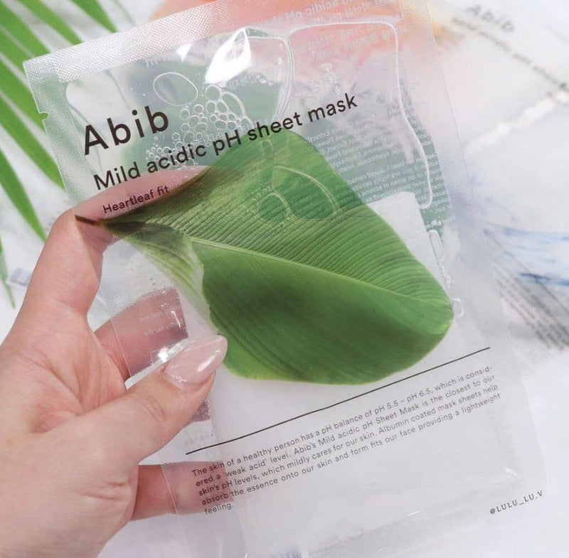 ABIB Mild Acidic pH Sheet Mask Heartleaf Fit 10ea.