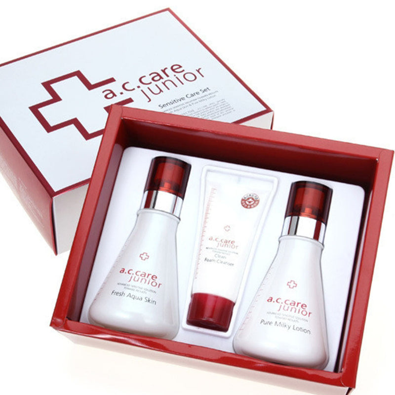 AC CARE Junior Sensitive Care 2pcs Set Acne Treatment Skincare.
