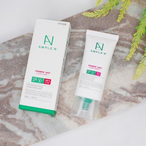 AMPLE:N Ceramide Shot Barrier Sun Care SPF50+ PA++++ 40ml.