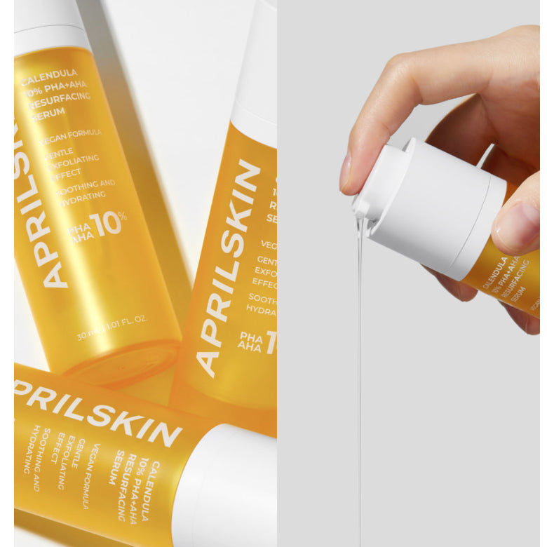 APRILSKIN Calendula 10% PHA  AHA Resurfacing Serum 30ml.