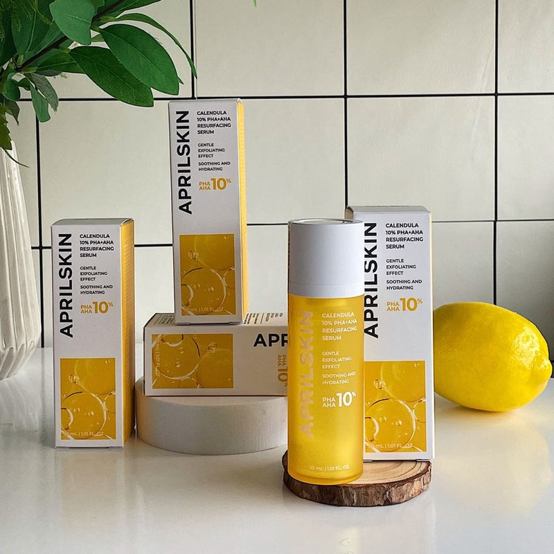 APRILSKIN Calendula 10% PHA  AHA Resurfacing Serum 30ml.