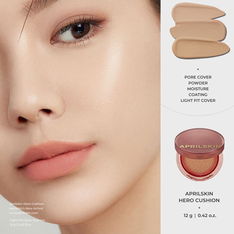 APRILSKIN Hero Cushion Foundation 12g + 12g (refill).
