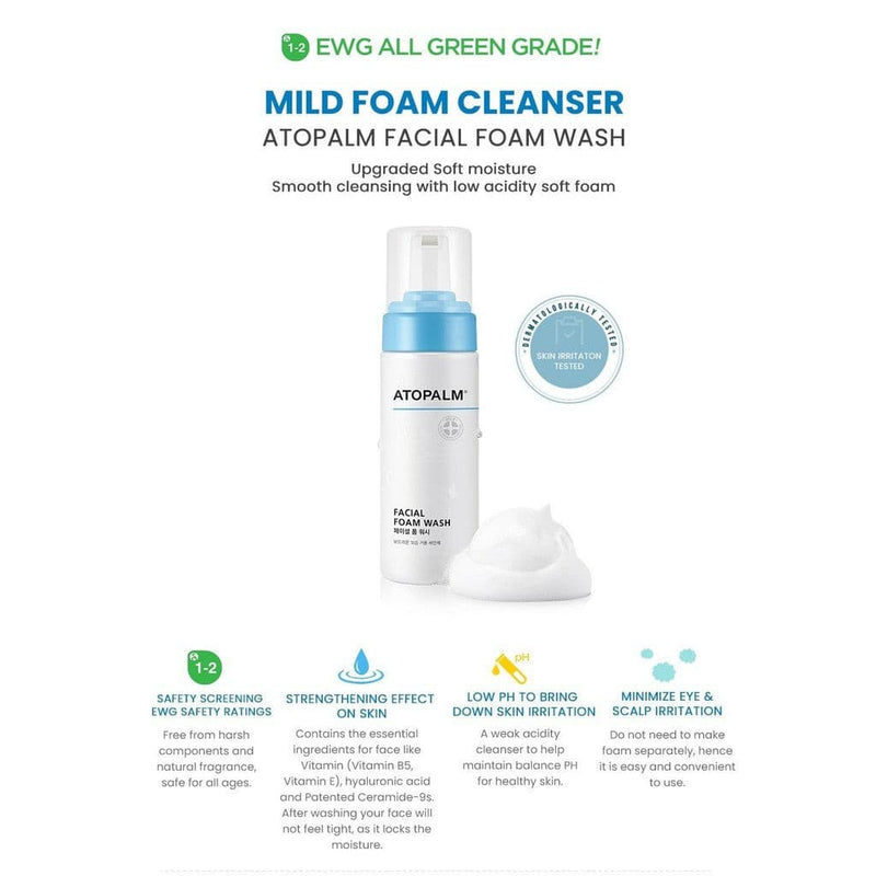 ATOPALM Facial Foam Wash 150ml.
