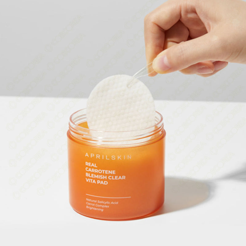 Aprilskin Real Carrotene Blemish Clear Vita Pad 135g.