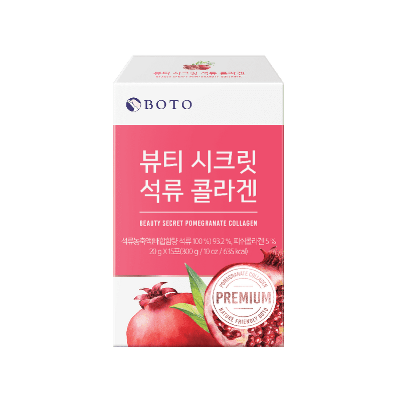 BOTO Beauty Secret Pomegranate Collagen Jelly Stick 15sticks.