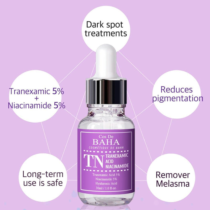 Cos De BAHA TN Tranexamic חומצה ניאצינמיד סרום 30ml קוריאני לטיפוח העור Kbeauty קוסמטי