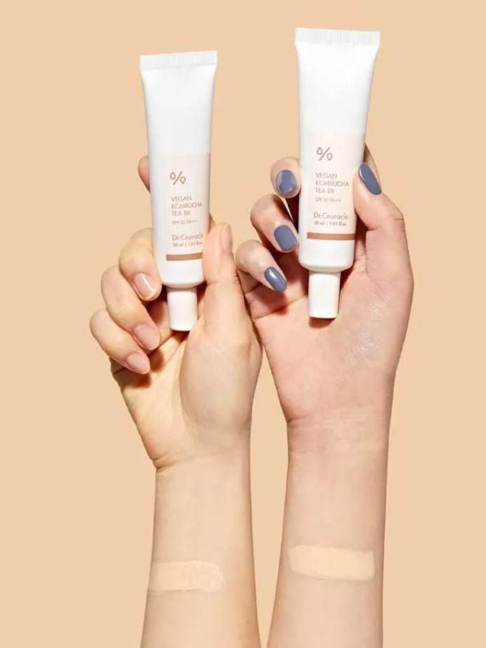 DR.CEURACLE Vegan Kombucha Tea BB SPF50 PA+++ 30ml.