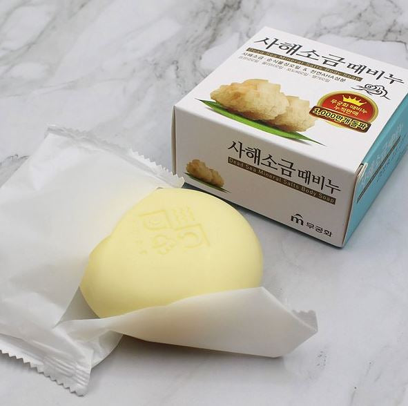 MUKUNGHWA Body Scrub Soap with Mineral Salt from the Dead Sea 100g x 2ea.