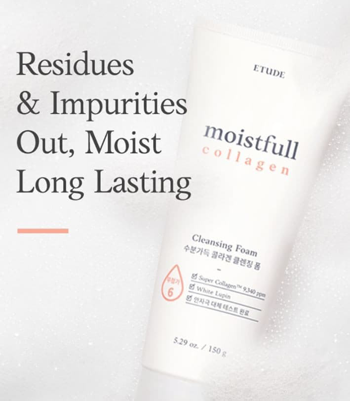 ETUDE HOUSE Moistfull Collagen Cleansing Foam 150ml.