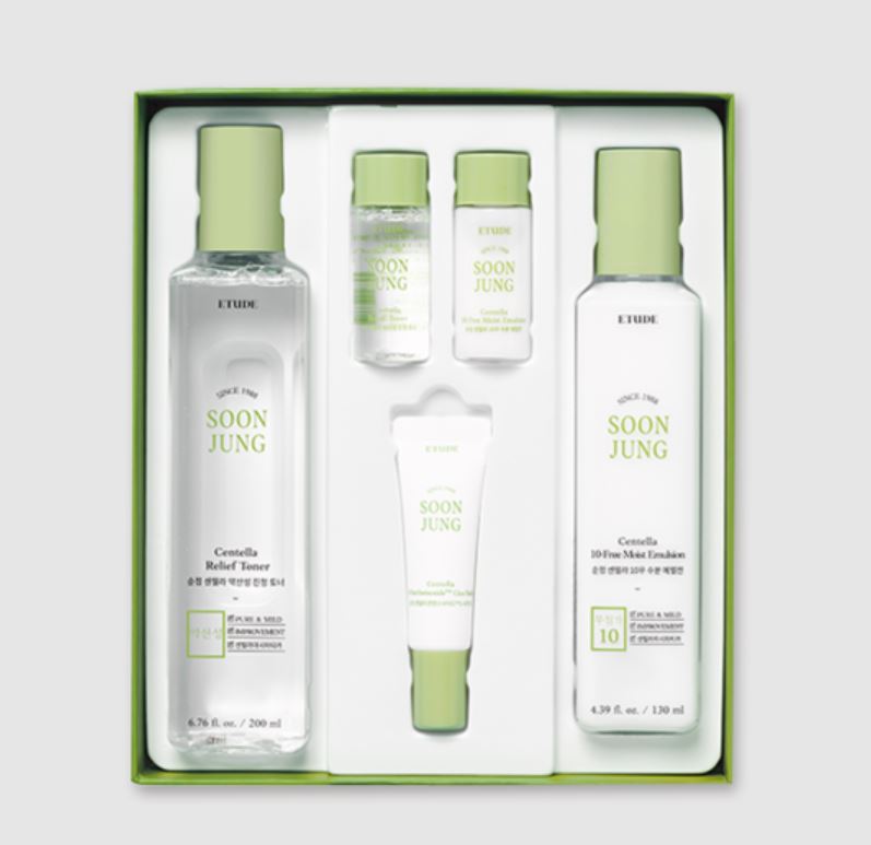 ETUDE HOUSE SoonJung Centella Skincare Set.