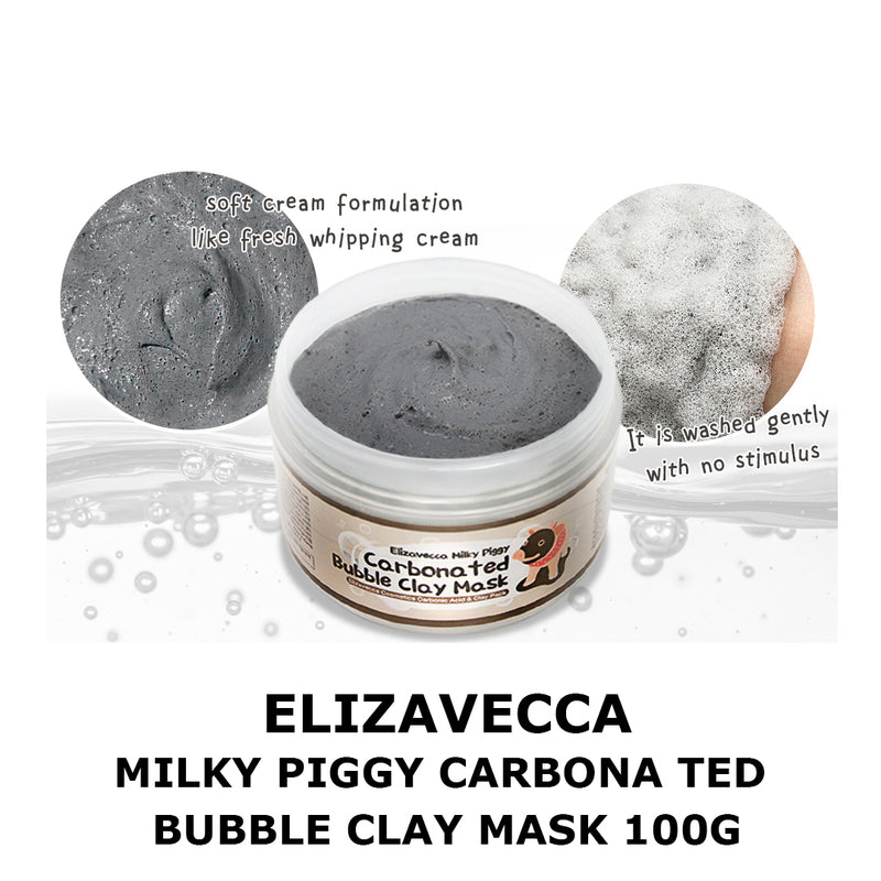 Elizavecca Milky Piggy Carbona Ted Bubble Clay Mask 100g.