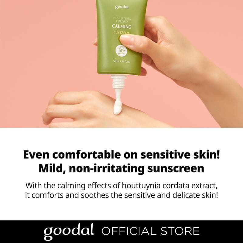 GOODAL Houttuynia Cordata Calming Sun Cream 50ml SPF50+PA++++.