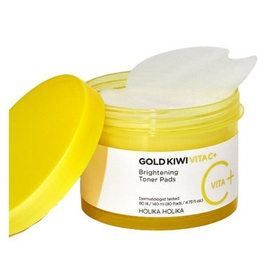 HOLIKA HOLIKA Gold Kiwi Vita C+ Brightening Toner Pads 140ml 80ea.