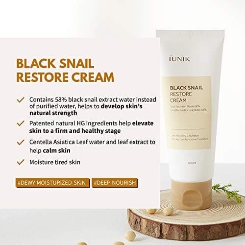 IUNIK Black Snail Restore Cream 60ml.