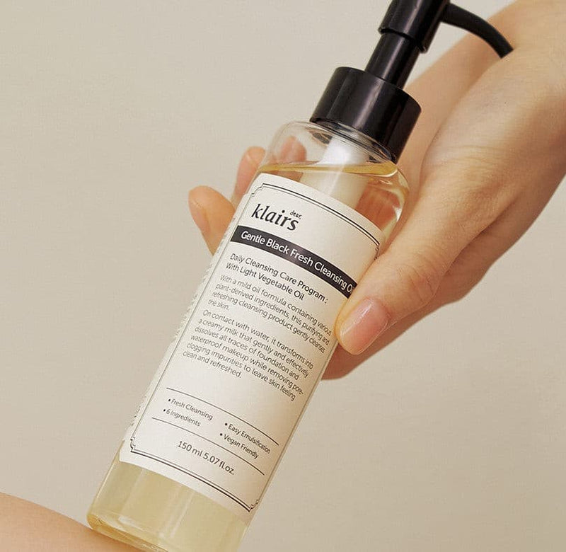 KLAIRS Gentle Black Fresh Cleansing Oil 150ml.