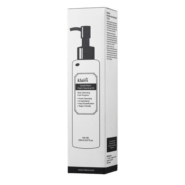KLAIRS Gentle Black Fresh Cleansing Oil 150ml.